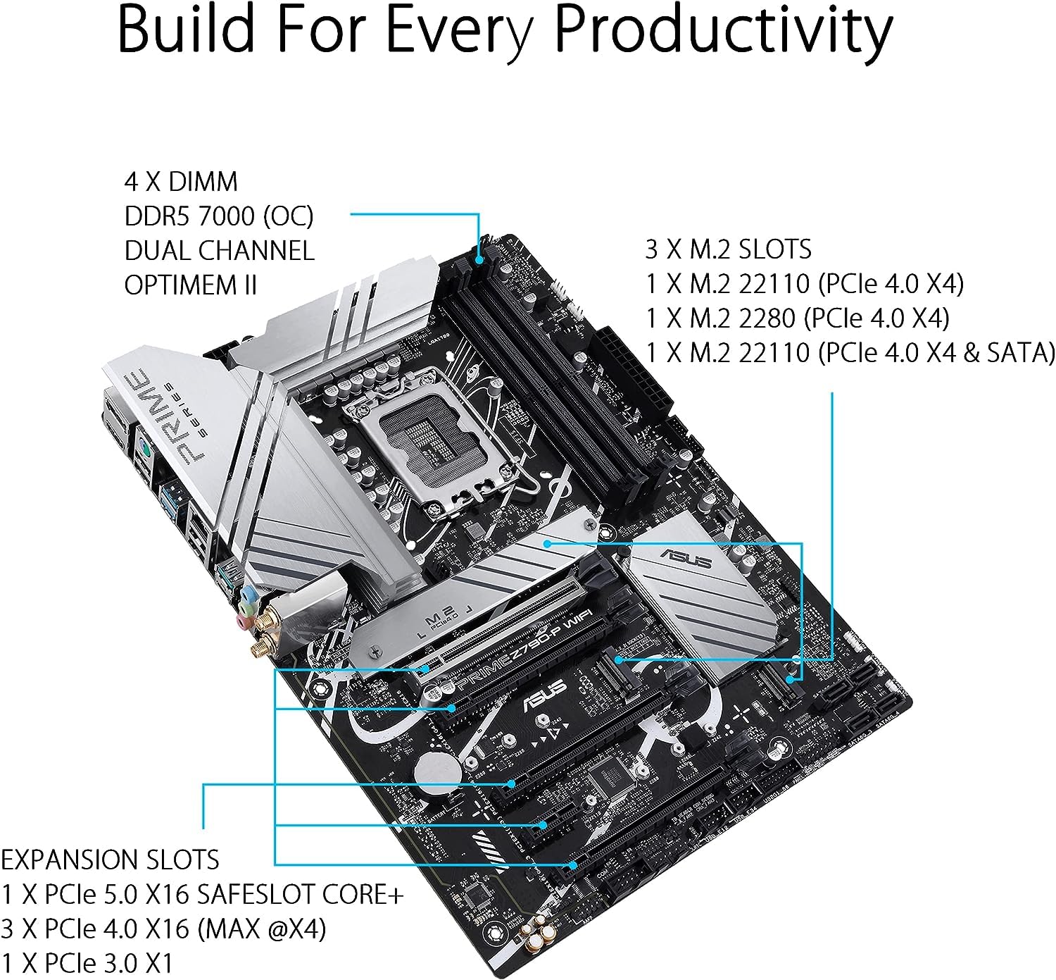 Amazon.com: ASUS Prime Z790-P WiFi DDR5 Intel Z790 Chipset ATX